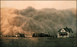 Dust Storm in 1935 Texas